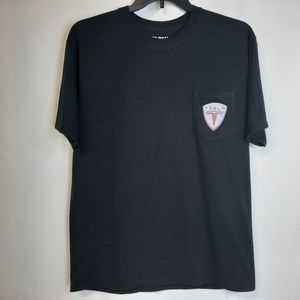 Tesla Short Sleeve Pock T-shirt Black Men's Size Large Electric Automotive
